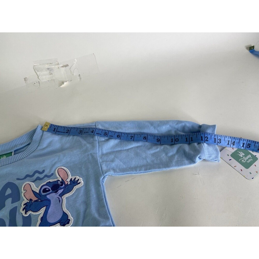 Disney Baby Lilo and Stitch Knit Long Sleeve Tee T-Shirt Top Unisex 18 Months - Picture 7 of 8